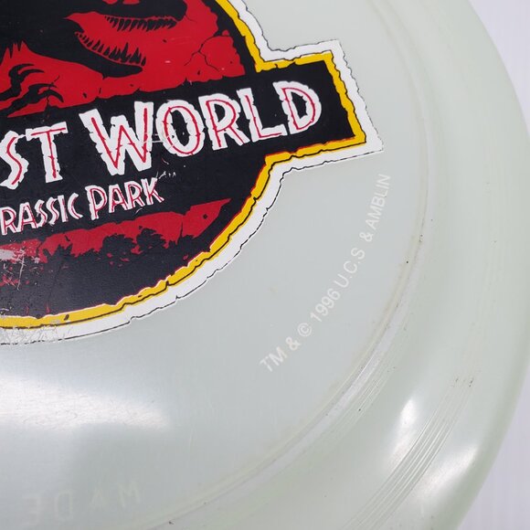 Vintage 1996 Movie Convention Promo Lost World Jurassic Park Frisbee - Picture 4 of 4